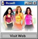Muestra una ventana con la imagen de tres mujeres y un botón